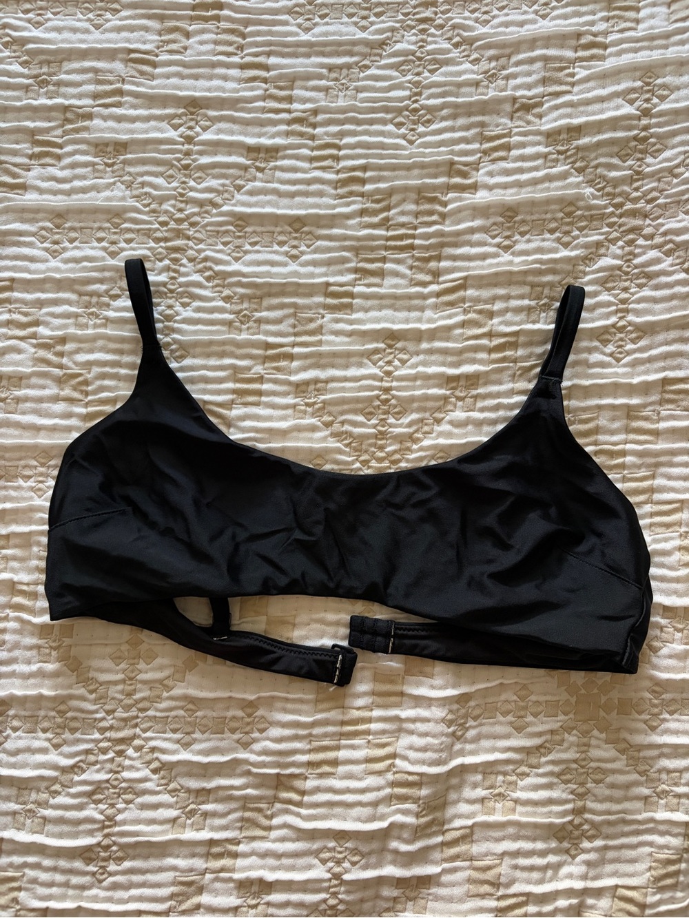 aerie Black Scoop Bikini Top